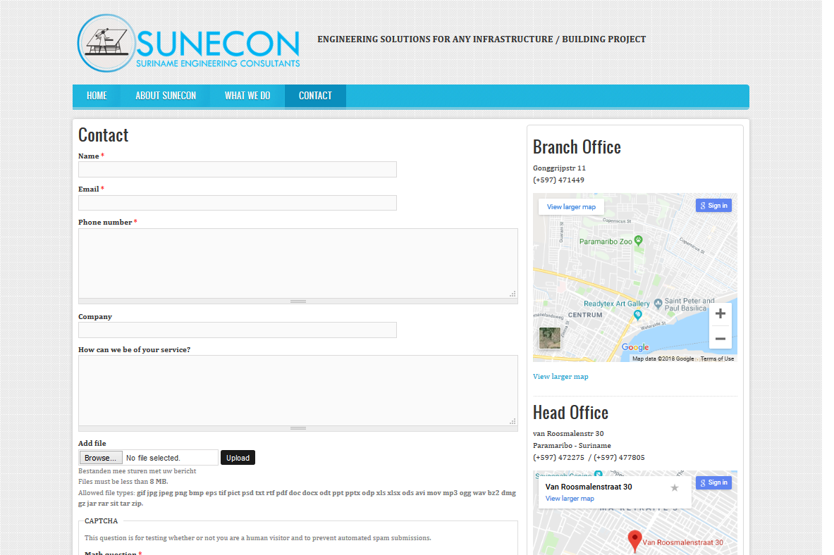 Sunecon Detail page